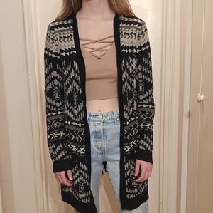 Roxy Aztec Cardigan Sweater Medium/Large
